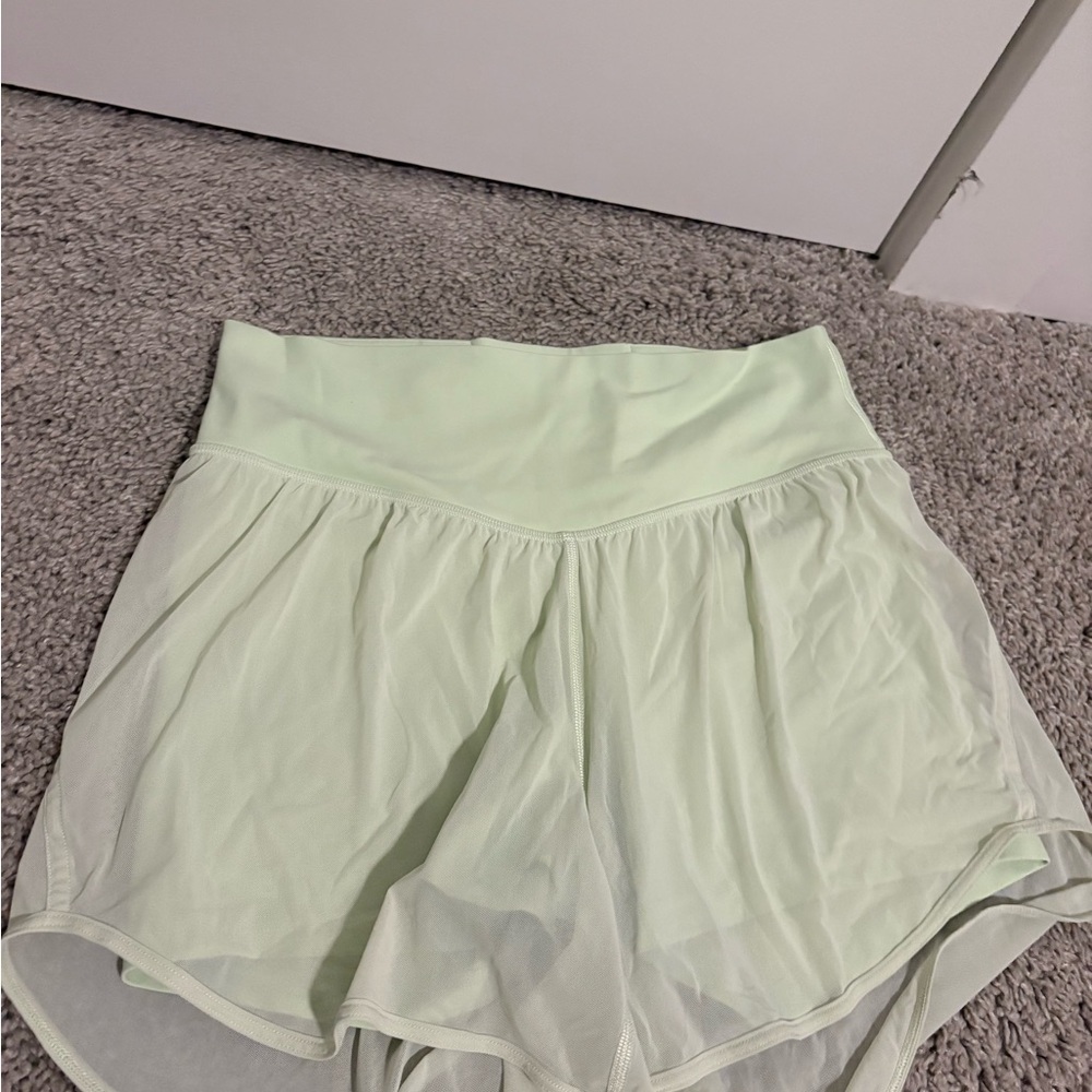 lululemon athletica Light Green Athletic Shorts